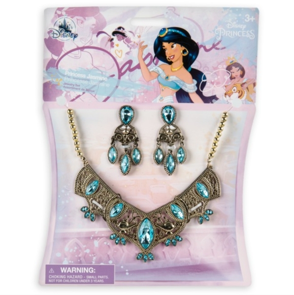 Pretty Jasmine costume jewelry necklace and clip-on earrings - Picture 1 of 5